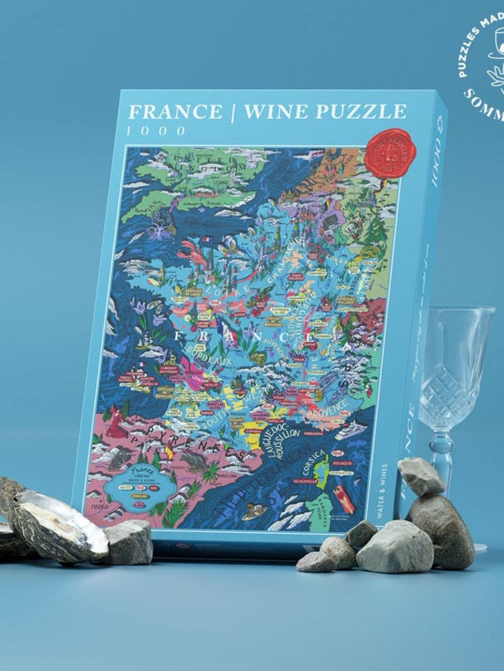 Water & Wines France 1000 Wine Puzzle - - Picture 4 of 5